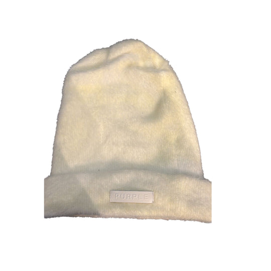 Purple Brand Unisex Mohair Beanie A6001-MBCM124 White