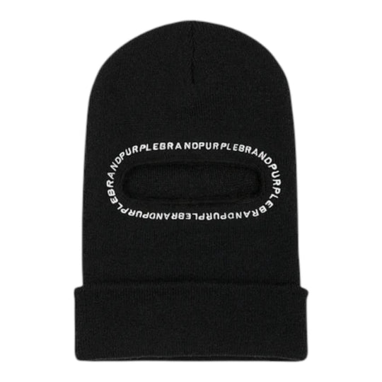 Purple Brand Unisex Knit Balaclava Beanie A6101-KBBB124 Black