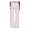 Purple Brand Womens Wide Destroyed Overdyed Bootcut Jeans D2000-WIPO224 Off White