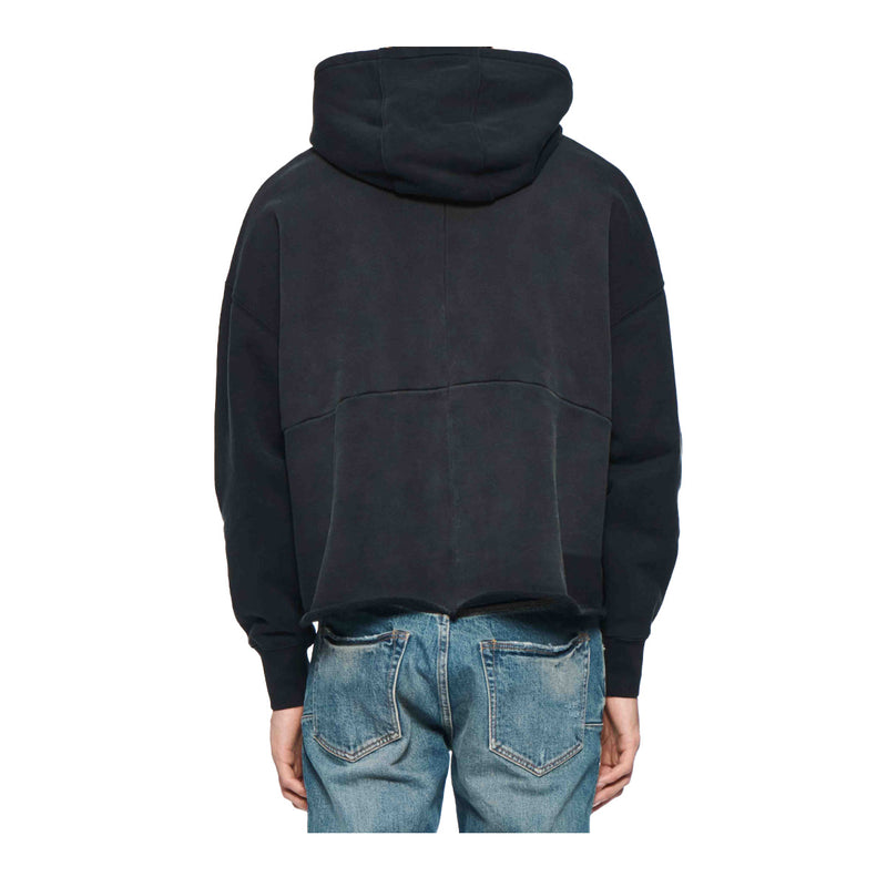 Purple Brand Mens Heavyweight Fleece Hoodie M4104-HFBB424 Black