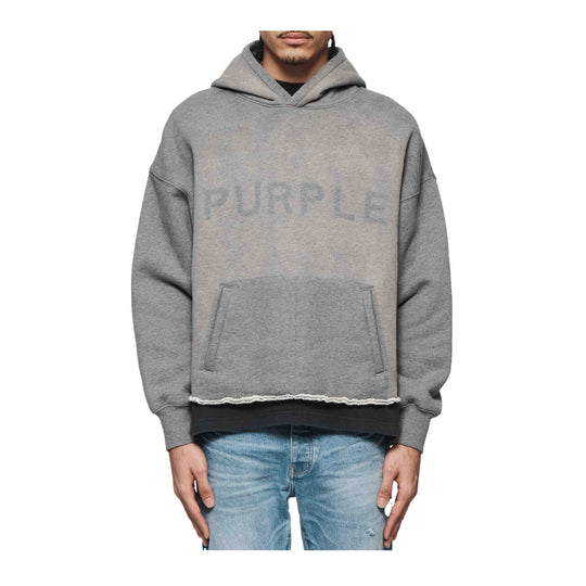 Purple Brand Mens Heavyweight Fleece Hoodie M4104-HFMH424 Heather