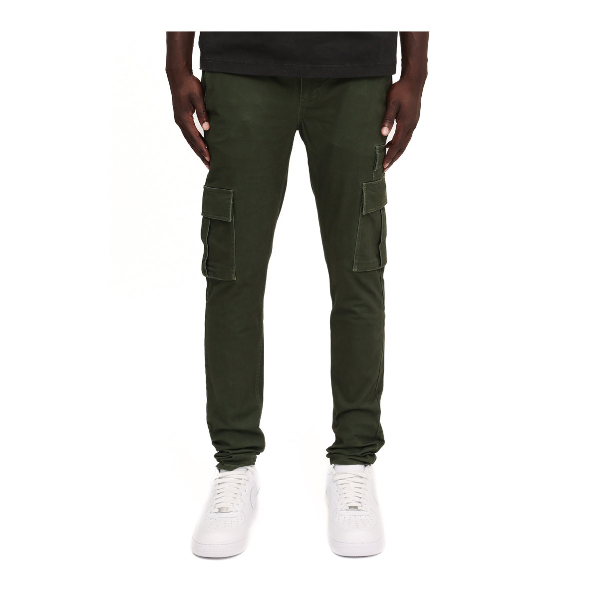 Purple Brand Mens Brushed Twill Cargo Pants M5075-BTMI225 Green