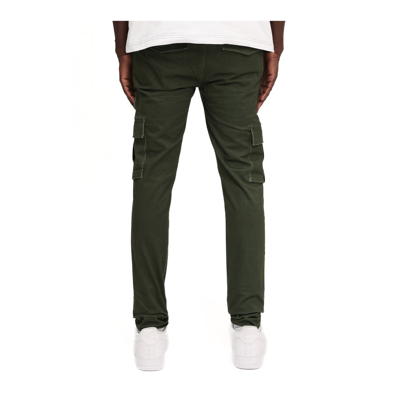 Purple Brand Mens Brushed Twill Cargo Pants M5075-BTMI225 Green