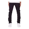Purple Mens Skinny Fit Jeans P001-BLKR222 Black Raw