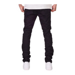 Purple Mens Skinny Fit Jeans P001-BLKR222 Black Raw