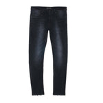 Purple Brand Mens Low Rise Skinny Fit Jeans P001-BLW Black Wash