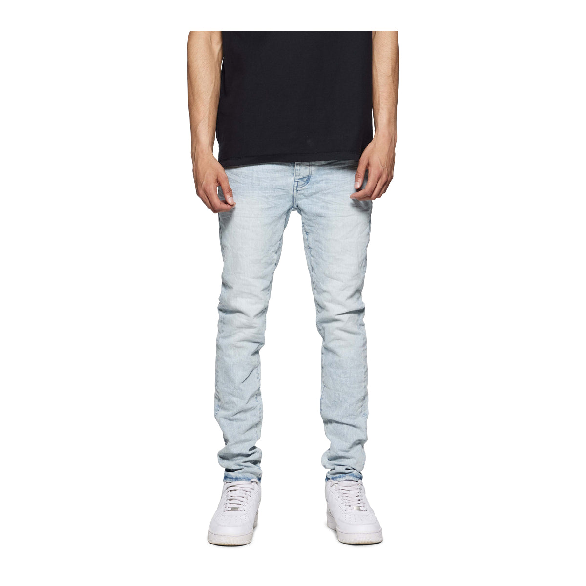 Purple Brand Mens Ciel Blue Skinny Fit Jeans P001-CBLT225 LT Indigo