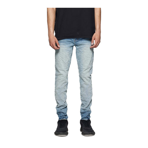 Purple Brand Mens Ice Washed Skinny Fit Jeans P001-CELN125 Light Indigo