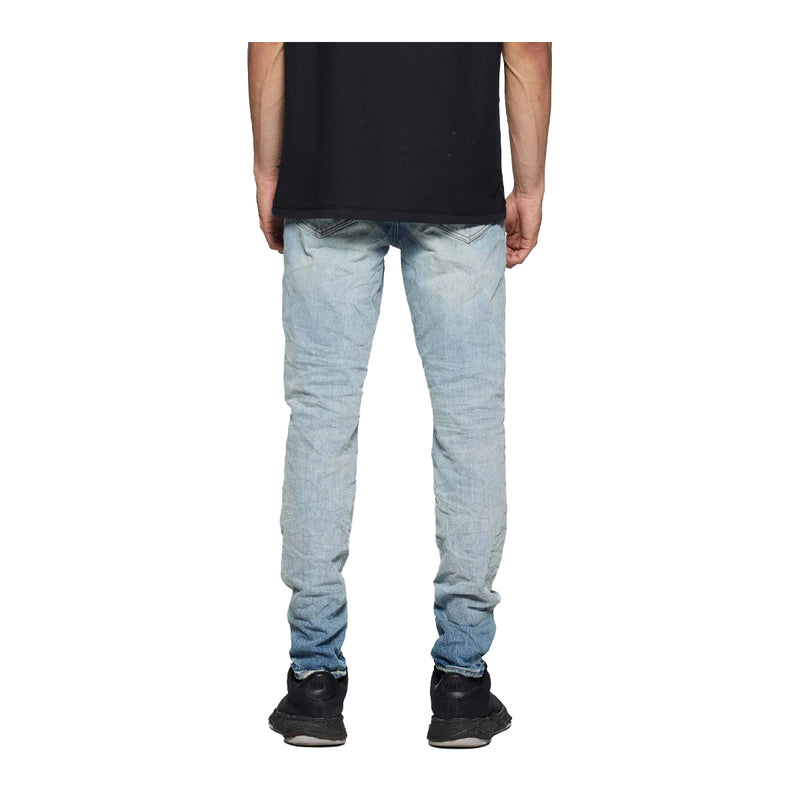 Purple Brand Mens Ice Washed Skinny Fit Jeans P001-CELN125 Light Indigo