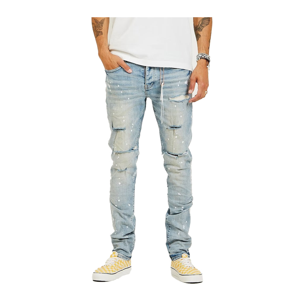 PURPLE BRAND P001 Light Blue Vintage Purple Brand Mens Skinny Fit
