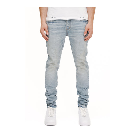 Purple Brand Mens Skinny Sandstone Skinny Fit Jeans P001-SDST225 LT Indigo
