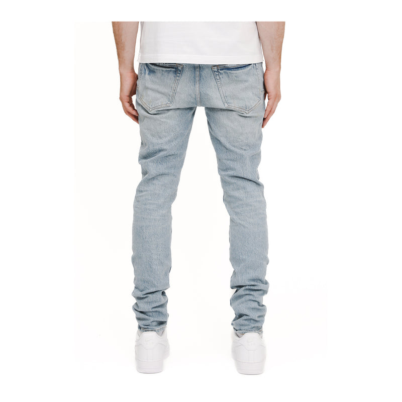 Purple Brand Mens Skinny Sandstone Skinny Fit Jeans P001-SDST225 LT Indigo