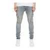 Purple Brand Mens Blue Stone Cargo Skinny Fit Jeans P001-SKCL225 LT Indigo
