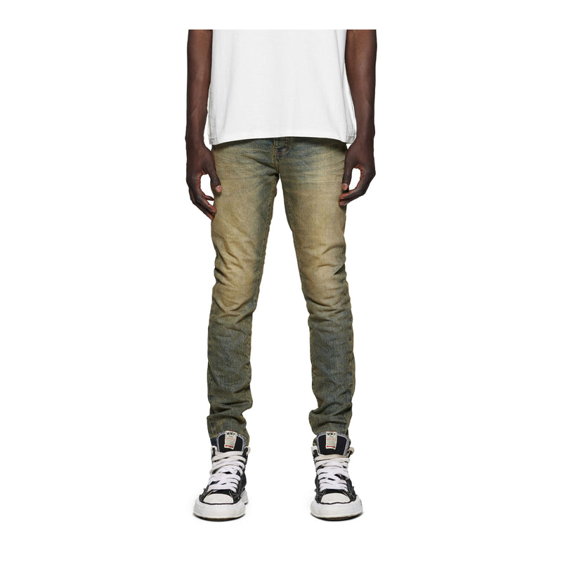 Purple Brand Mens Sand Dune Cross Skinny Fit Jeans P001-SUTN125 DK Indigo