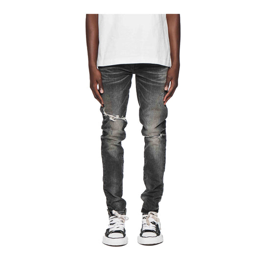 Purple Brand Mens Week Old Wash Skinny Fit Jeans P001-SWKO424 Black