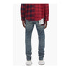 Purple Brand Mens Plaid Patch Skinny Fit Jeans P001-SYDP425 Mid Indigo