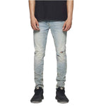 Purple Brand Mens Low Rise Skinny Fit Jeans P001-VSBL125 Lt Indigo