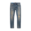 Purple Brand Mens Skinny Fit Jeans P001-WLIB223 Worn Light Indigo Blowout