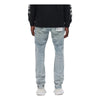 Purple Brand Mens Reflective Skinny Fit Jeans P001-WLIR425 Worn Light Indigo