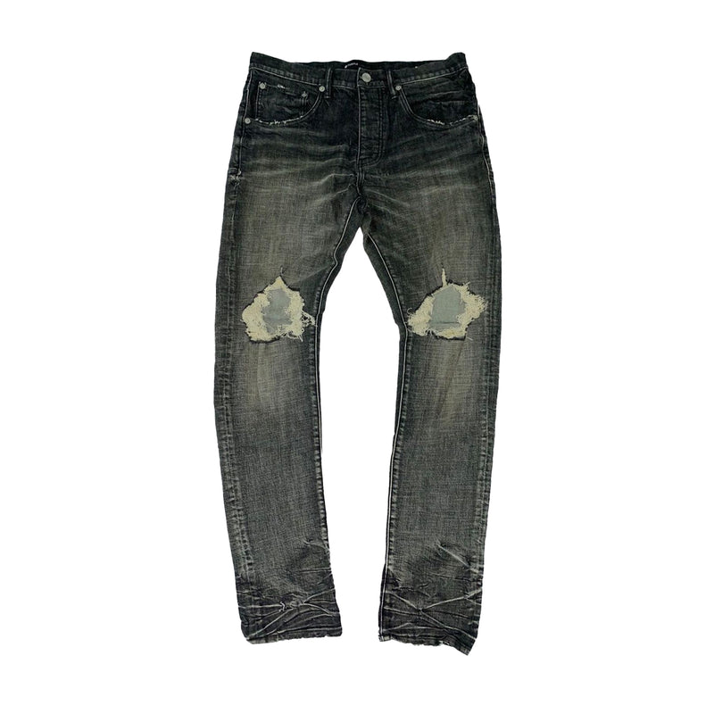 Purple Brand Mens Skinny Fit Jeans P002-GEB Grey Dirty Resin Blowout