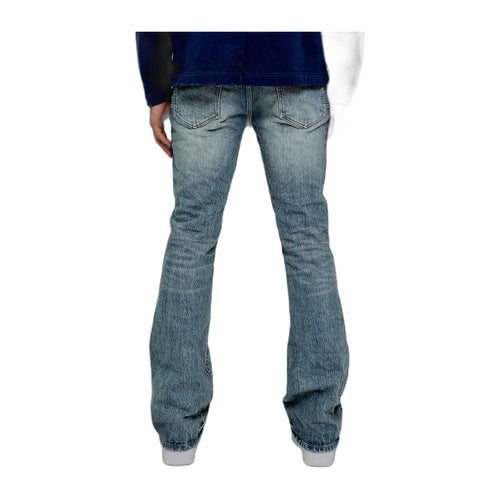 Purple Brand Mens Bootcut Jeans P004-VBAB123 Vintage Black Acid