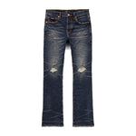 Purple Mens Vintage Dark Indigo Aged Bootcut Jeans P004-VDIA323 Dark Indigo