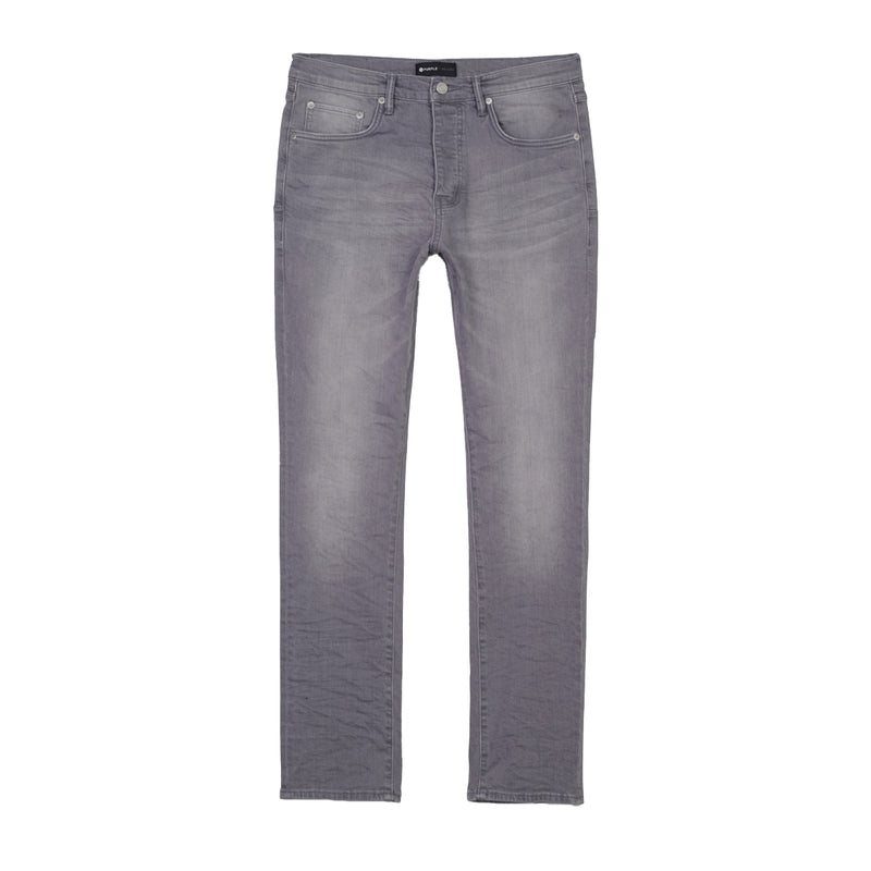 Purple Mens Straight Leg Jeans P005-FGRA223 Faded Grey Aged