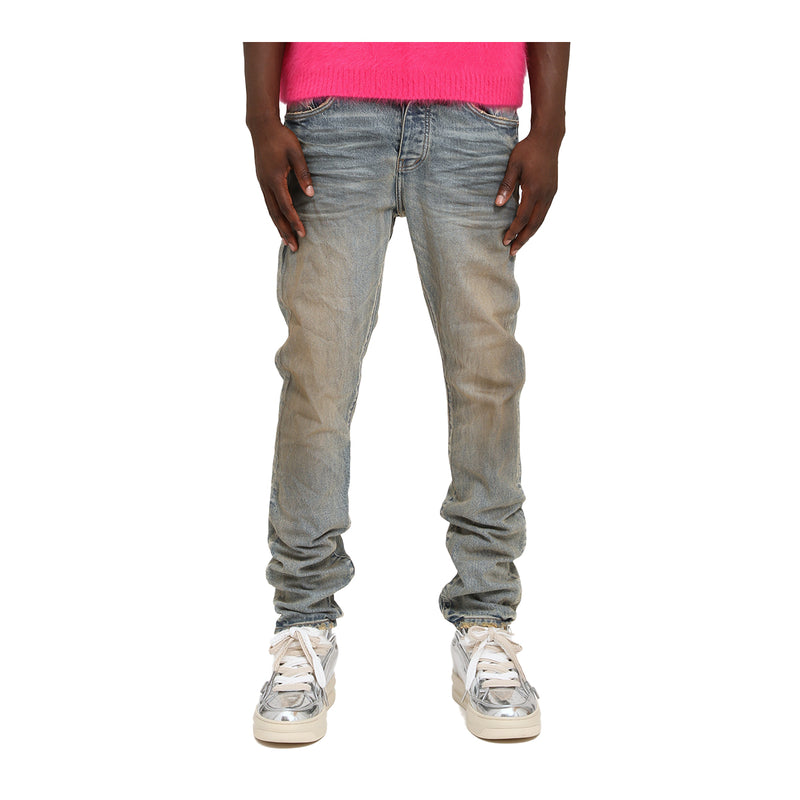Purple Brand Mens Glow Dirty Straight Leg Jeans P005-GLDR126 Lt Indigo