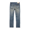 Purple Brand Mens Vintage Aged Indigo Blowout Straight Leg Jeans P005-VAIB323 Mid Indigo