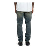 Purple Brand Mens Vintage Aged Slim Fit Jeans P005-VASI423 Mid Indigo