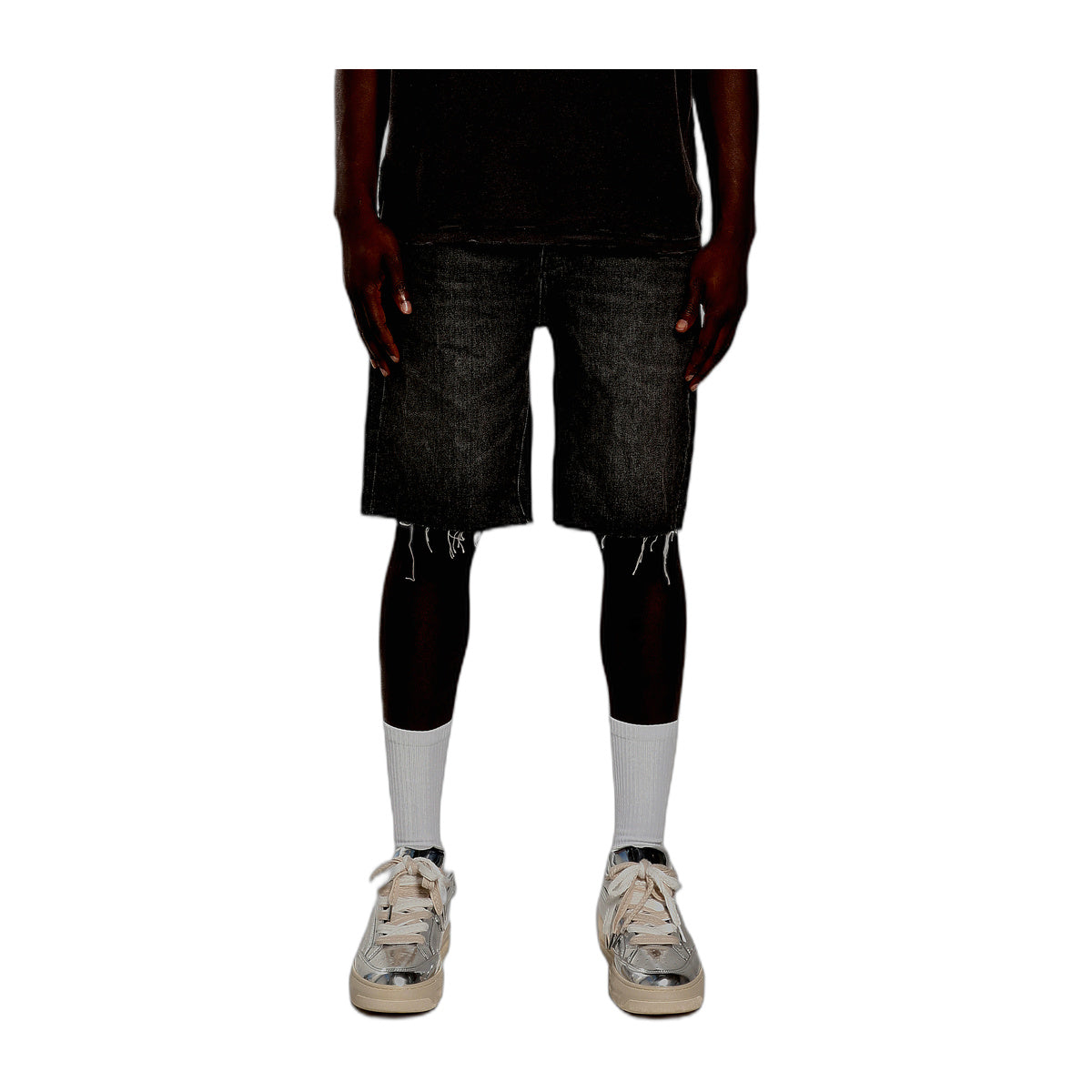 Purple Brand Mens Kamari Shorts P059-WBLK226 Black
