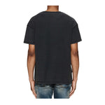 Purple Brand Mens Textured Inside Out Crew Neck T-Shirt P101-JFBB224 Black