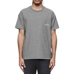 Purple Brand Mens Textured Inside Out Crew Neck T-Shirt P101-JGRW424 Heather