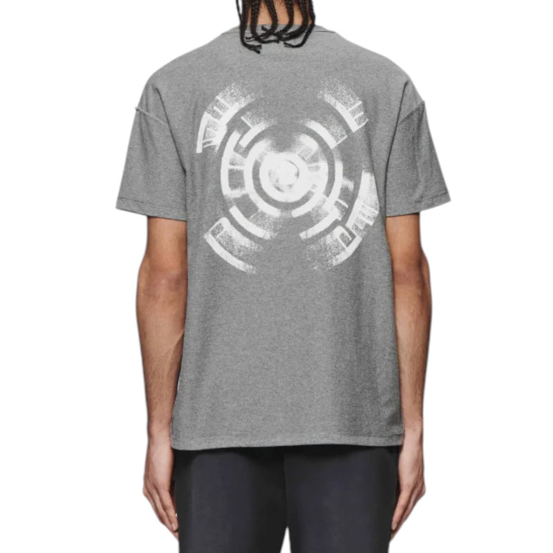 Purple Brand Mens Textured Inside Out Crew Neck T-Shirt P101-JGRW424 Heather