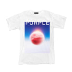 Purple Brand Mens Graphic Inside Out T-Shirt P101-QRWE223 White