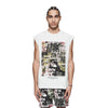 Purple Brand Mens Textured Jersey Tank Top P103-JNBW324 White