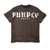 Purple Brand Mens Textured Jersey Crew Neck T-Shirt P104-JOWG125 Orange