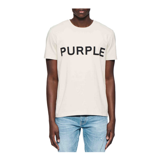 Purple Brand Mens Clean Jersey Crew Neck T-Shirt P109-CPWA424 Tan
