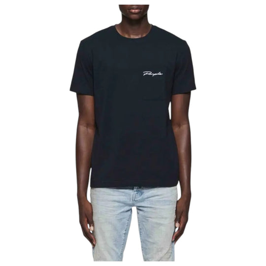 Purple Brand Mens Clean Jersey Crew Neck T-Shirt P109-CSBB324 Black