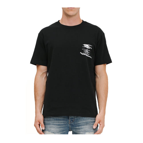 Purple Brand Mens HWT Jersey Crew Neck T-Shirt P117-HBBW225 Black