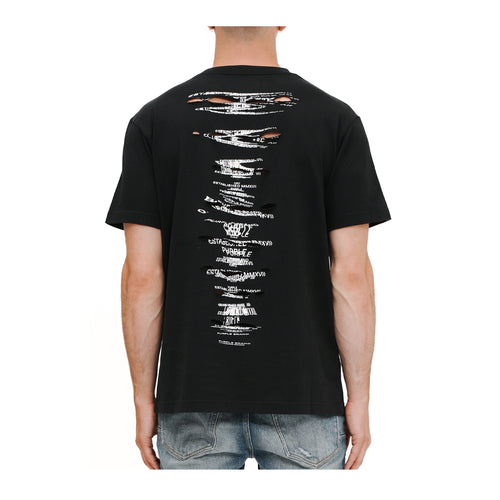 Purple Brand Mens HWT Jersey Crew Neck T-Shirt P117-HBBW225 Black