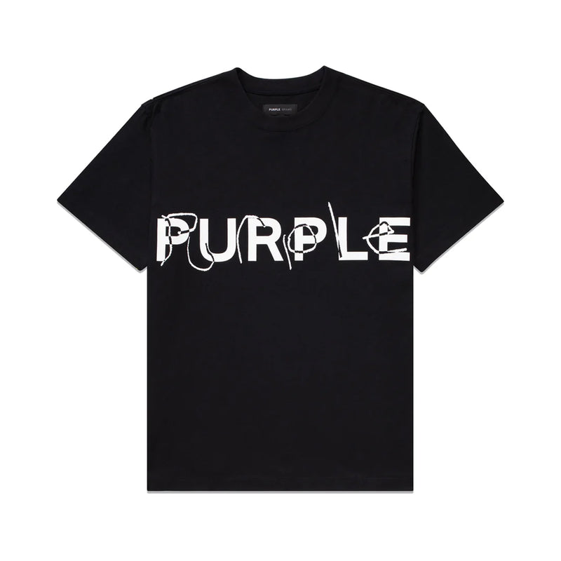 Purple Brand Mens Heavy Jersey SS Crewneck T-Shirt P117-HJBW323 Black