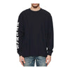 Purple Brand Mens Flyer Long Sleeve Shirt P204-JBSS424 Black