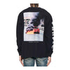 Purple Brand Mens Flyer Long Sleeve Shirt P204-JBSS424 Black