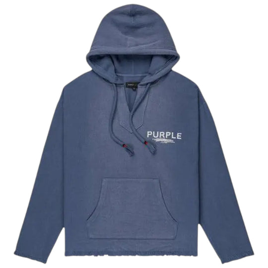 Purple Brand Mens Beach Hoodie P324-CMBT323 Blue