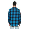 Purple Brand Mens Plain Flannel Button Front Shirt P331-FPVB124 Blue