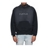 Purple Brand Mens Heavyweight Fleece PO Hoodie P401-HBSS125 Black