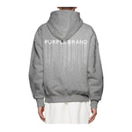 Purple Brand Mens Heavyweight Fleece PO Hoodie P401-HMHT125 Grey
