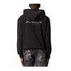 Purple Brand Mens French Terry Meander Chain Hoodie P410-FBSC322 Black