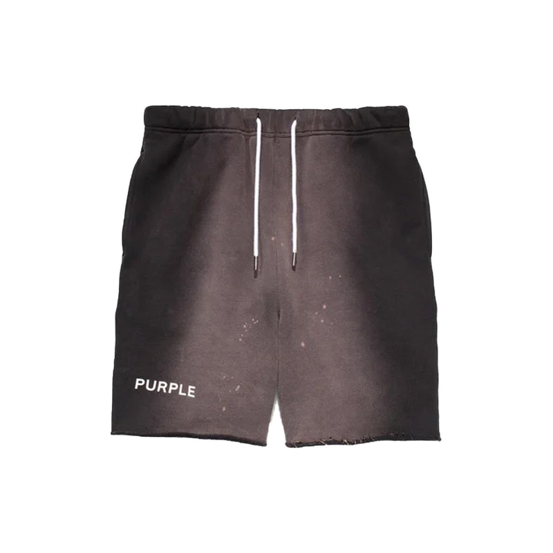 Purple Brand Mens HWT Fleece Shorts P446-HSBC223 Black Beauty